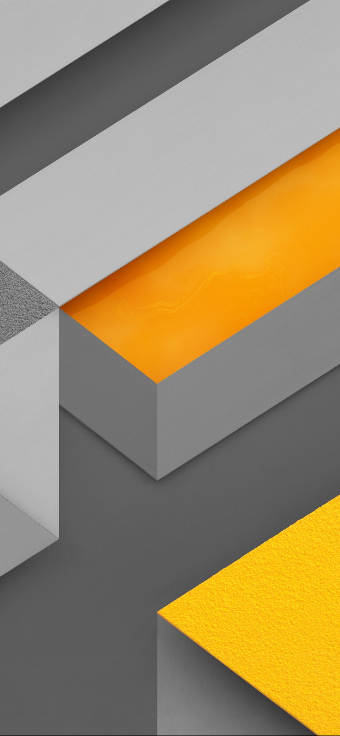 Muro de Hormigón Amarillo y Gris. Wallpaper in 1125x2436 Resolution