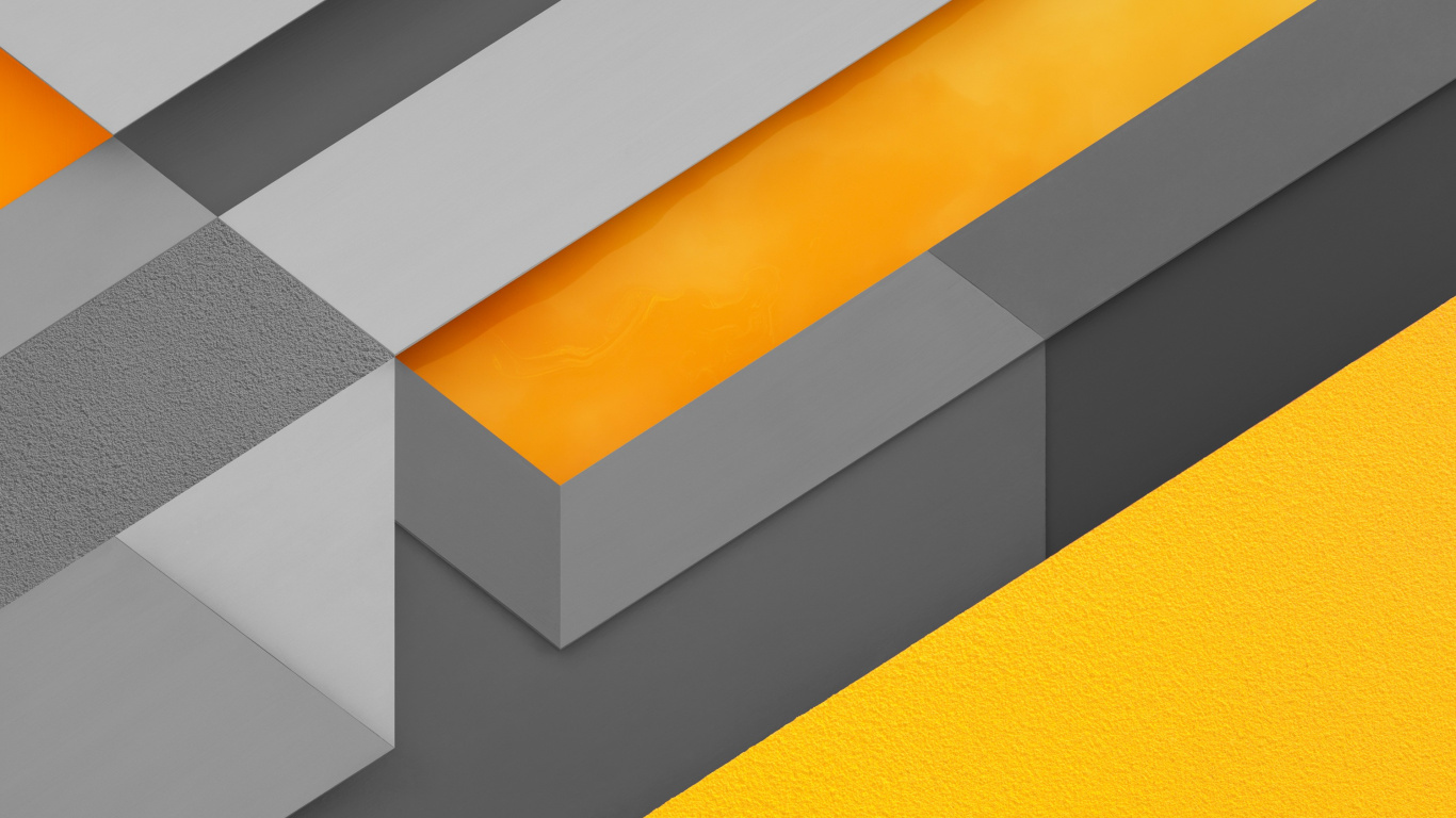 Muro de Hormigón Amarillo y Gris. Wallpaper in 1366x768 Resolution