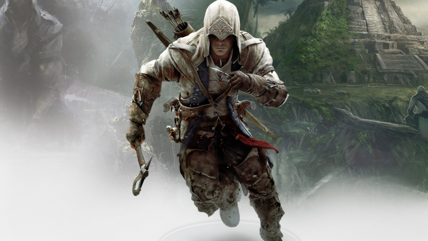 Assassins Creed III, Connor Kenway, Soldat, Figurine, Infanterie. Wallpaper in 1366x768 Resolution