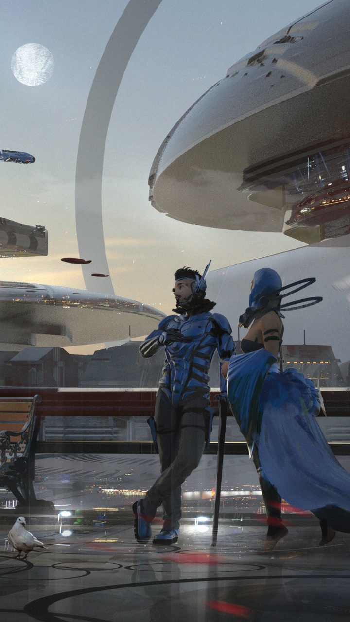 Concept Art, Illustration, Science Fiction, Art, Work of Art. Wallpaper in 720x1280 Resolution