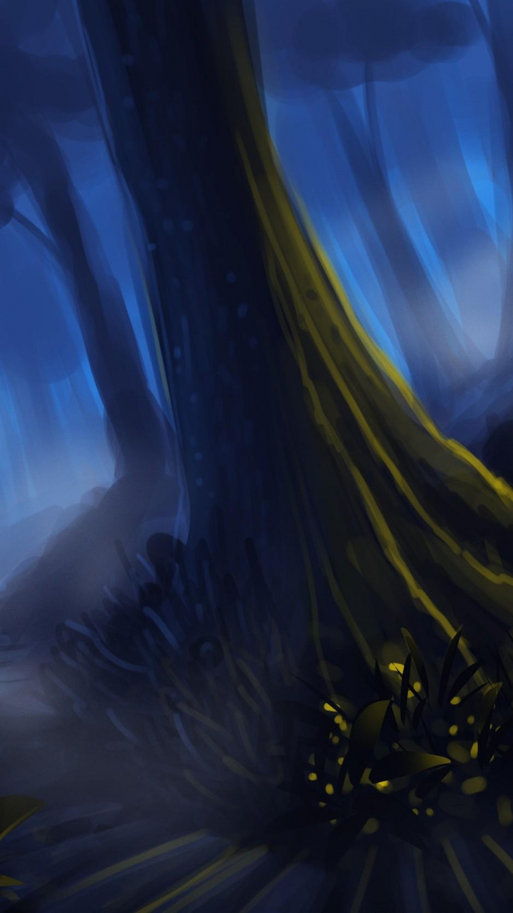 艺术, 性质, 自然环境, 森林, 生物群落 壁纸 750x1334 允许