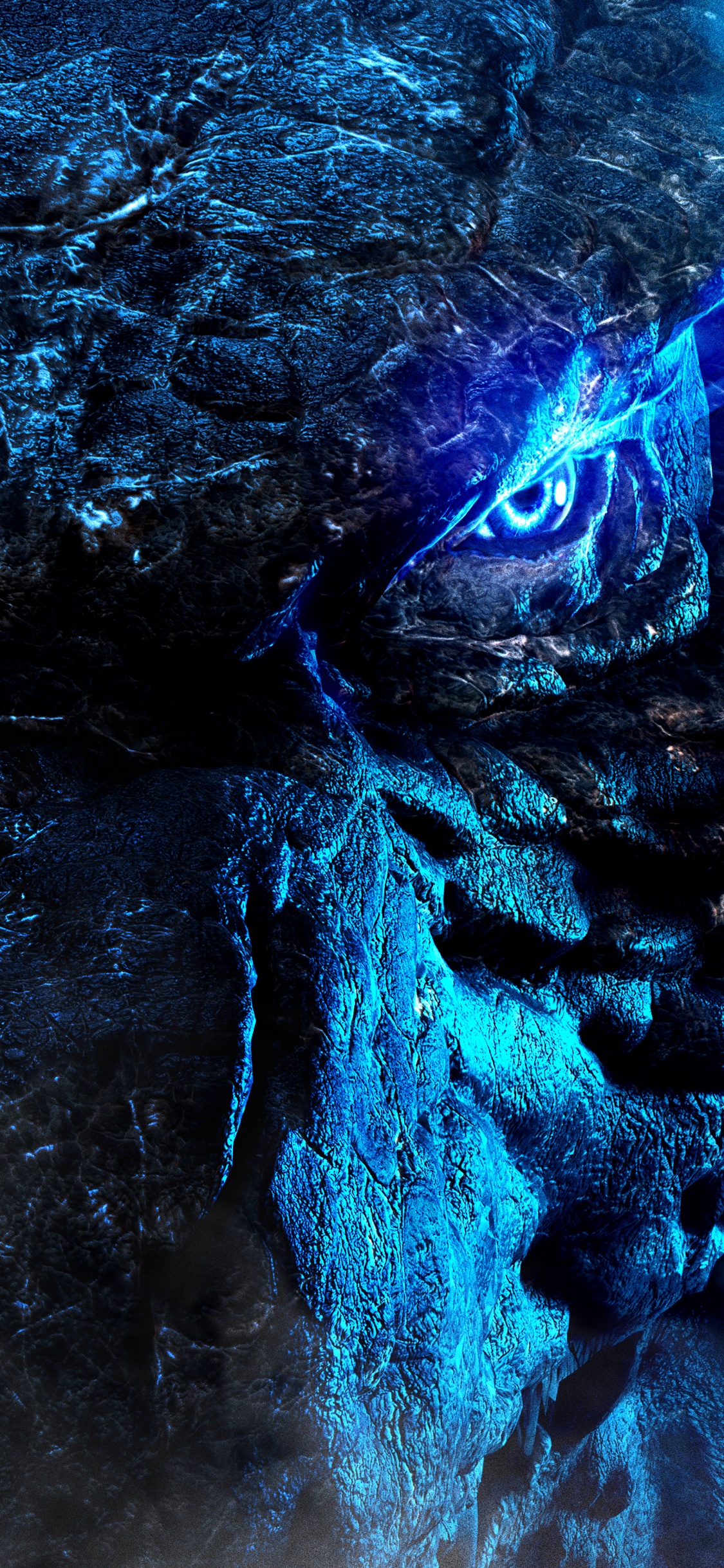 Godzilla, King Kong, El Kaiju, Agua, Azul. Wallpaper in 1125x2436 Resolution