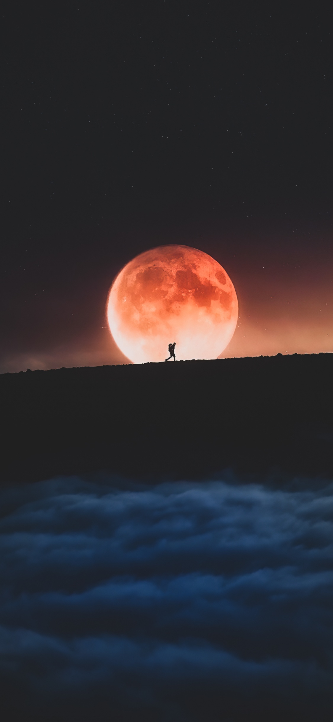 Atmosphère, Objet Astronomique, Pleine Lune, Eau, Paysage Naturel. Wallpaper in 1125x2436 Resolution