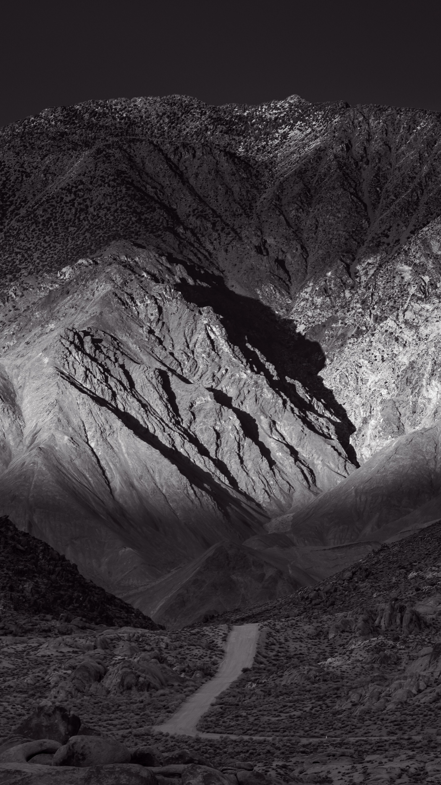 Las Formaciones Montañosas, Negro, Naturaleza, Blanco, Montaña. Wallpaper in 1440x2560 Resolution