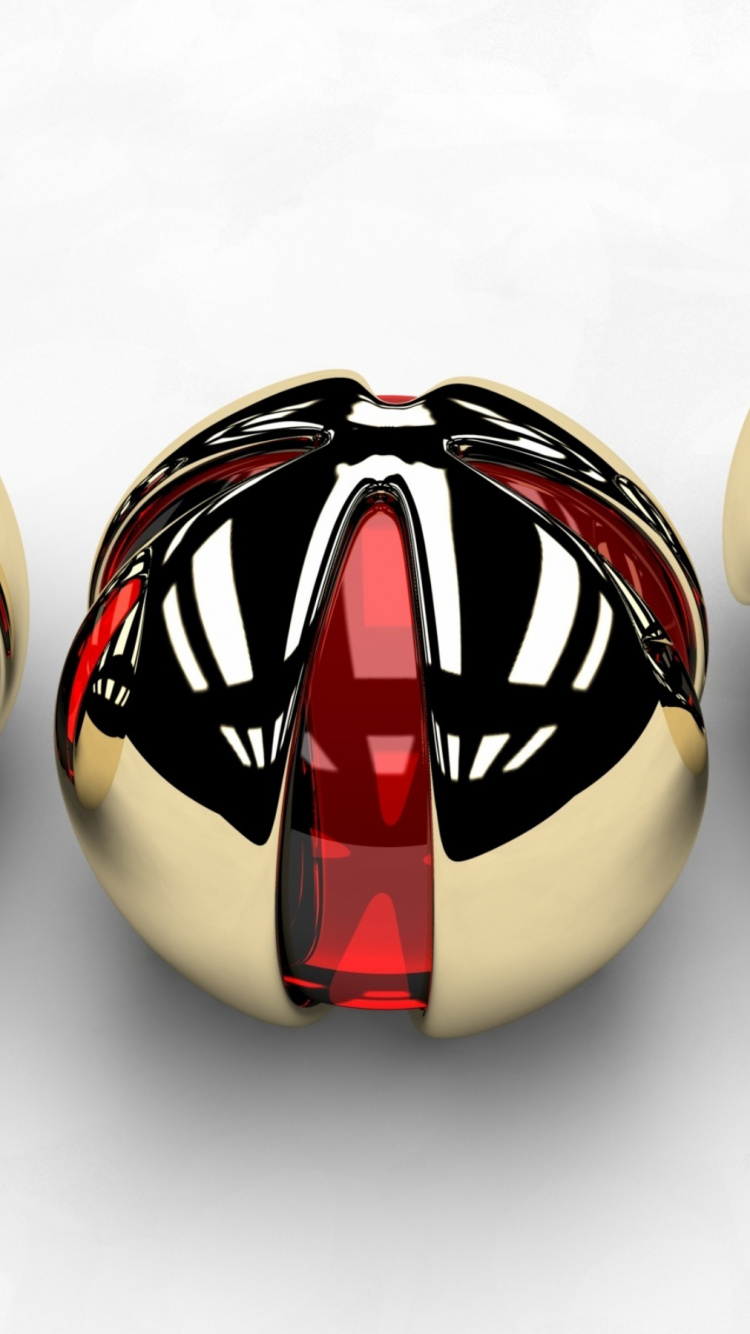 Digital Art, Christmas Ornament, Ball, Rim, Art. Wallpaper in 750x1334 Resolution