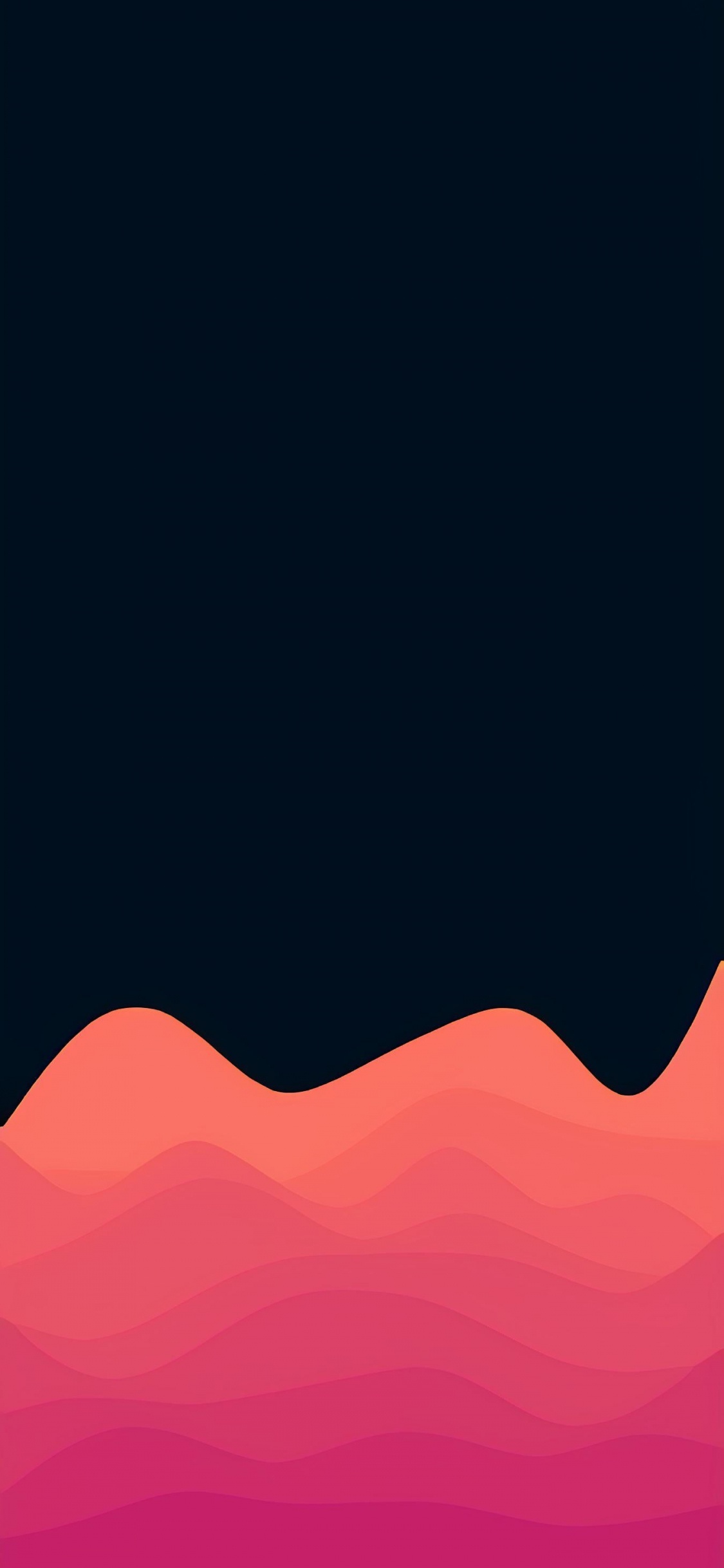 IOS 15, Cloud, Azure, Orange, Piste. Wallpaper in 1125x2436 Resolution