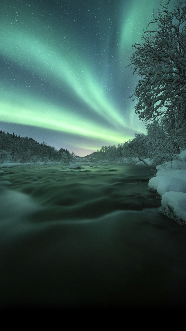 Nature, Atmosphère, Aurora, Paysage Naturel, Horizon. Wallpaper in 750x1334 Resolution