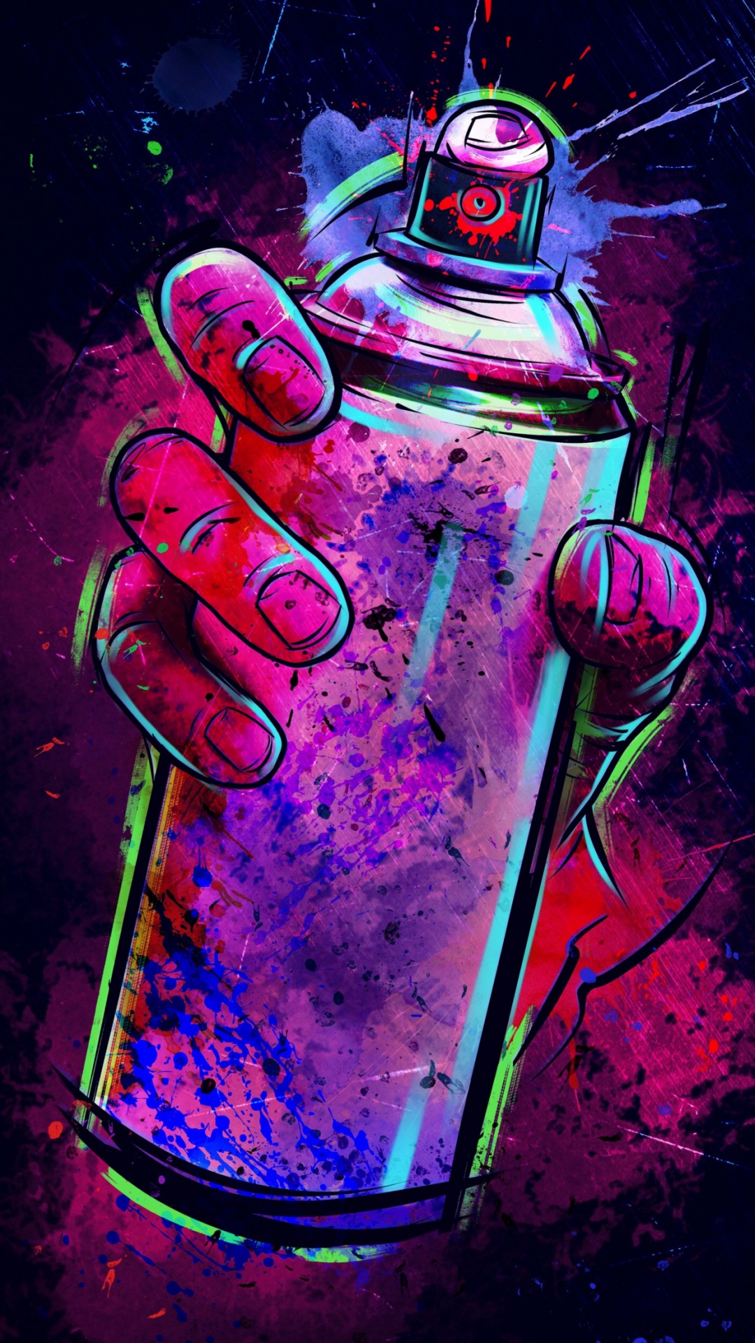 Spray Can, Spray Paint, Aerosol Spray, Graffiti, Street Art. Wallpaper in 1080x1920 Resolution