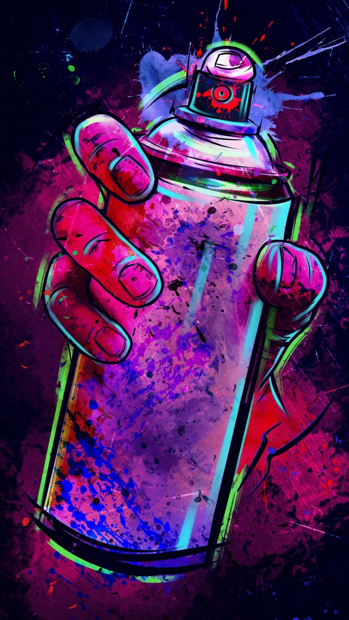 Spray Can, Spray Paint, Aerosol Spray, Graffiti, Street Art. Wallpaper in 720x1280 Resolution