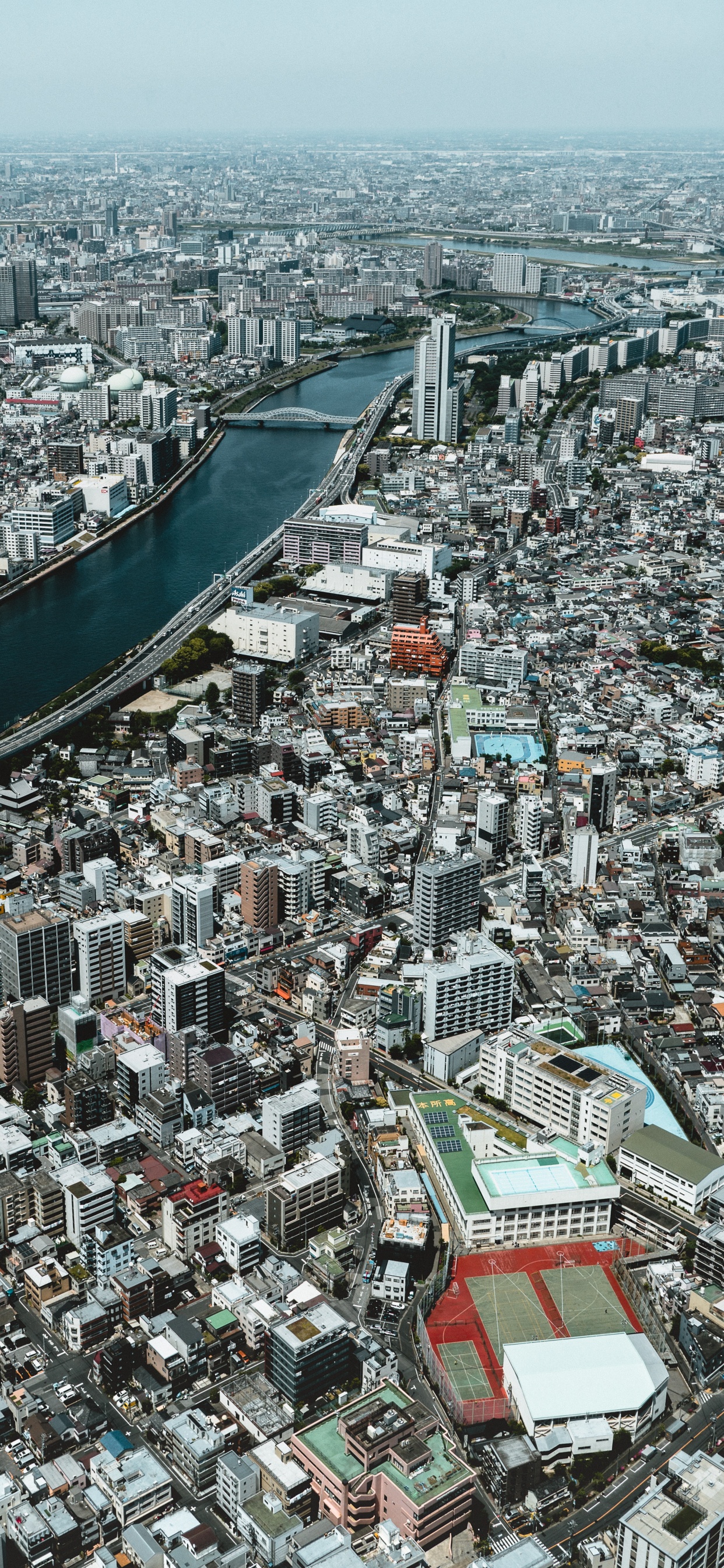 Vista Aérea de Los Edificios de la Ciudad Durante el Día.. Wallpaper in 1242x2688 Resolution