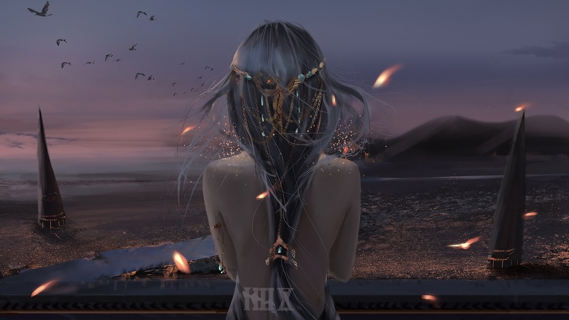 Frau im Schwarz-weiß Karierten Rock. Wallpaper in 1920x1080 Resolution