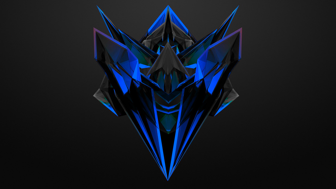 Arte Abstracto Azul y Blanco. Wallpaper in 1280x720 Resolution