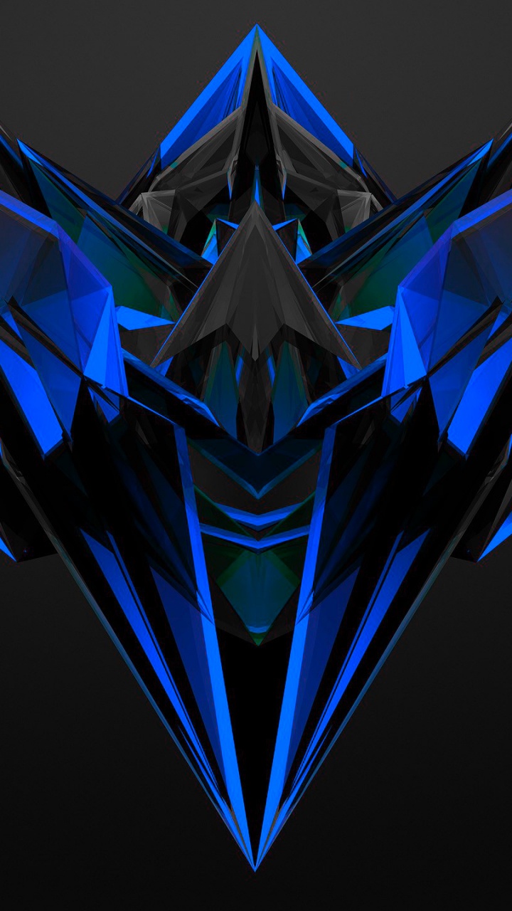 Arte Abstracto Azul y Blanco. Wallpaper in 720x1280 Resolution