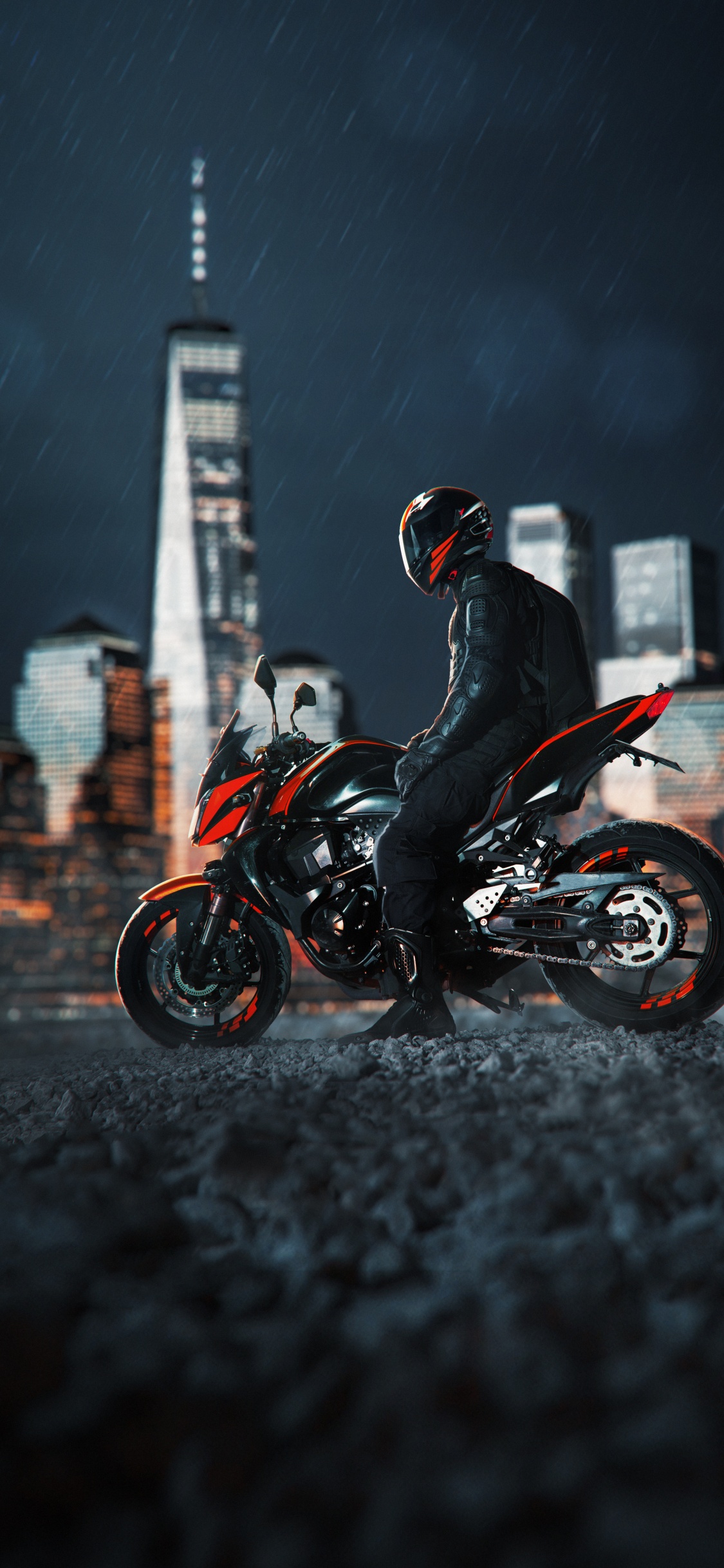 Motorcycle, Motorcycle Helmet, Tire, Wheel, Automotive Tire. Wallpaper in 1125x2436 Resolution