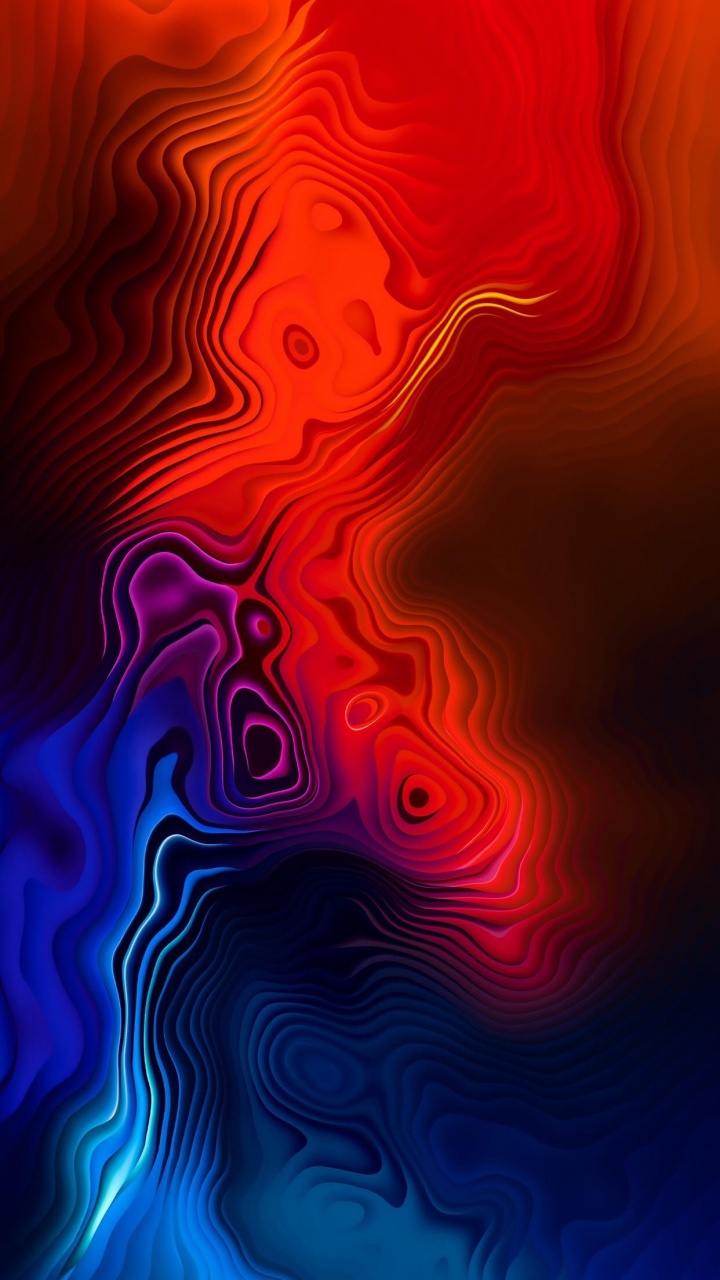 Drei Farben, Kunst, Abstrakte Kunst, Farbigkeit, Wasser. Wallpaper in 720x1280 Resolution