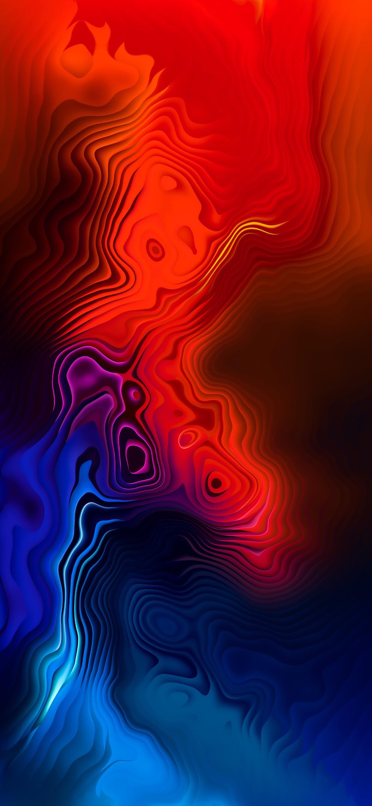 Three Colour, Colored, Art, Abstract Art, Colorfulness. Wallpaper in 1242x2688 Resolution