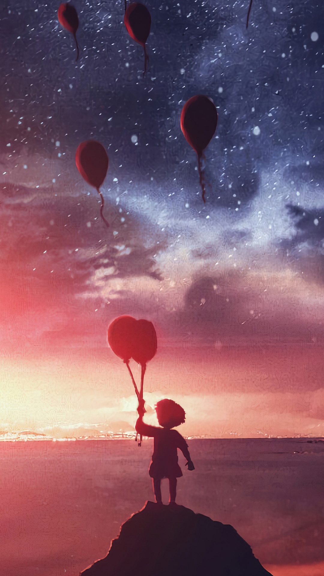 Cloud, Atmosphäre, Afterglow, Natur, Naturlandschaft. Wallpaper in 1080x1920 Resolution