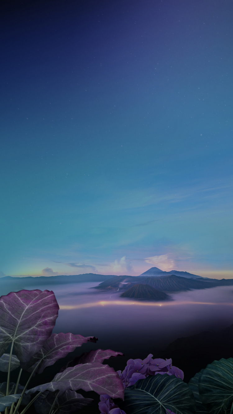 LG, LG Q70, Mountain Range, Summit, Volcanic Landform. Wallpaper in 750x1334 Resolution