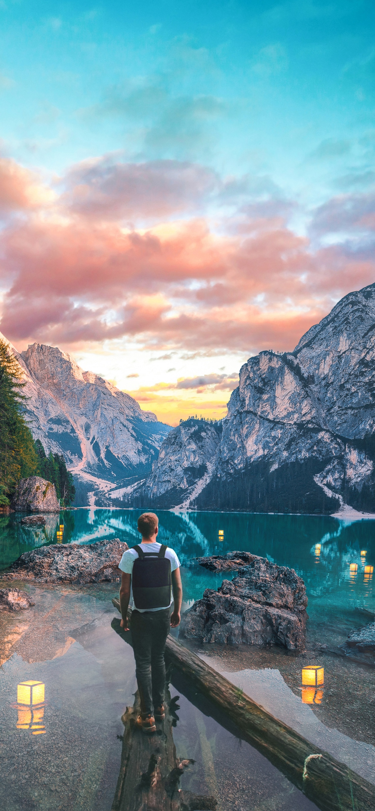 Wisgoon - Social Network, Nature, Cloud, Water, Mountain. Wallpaper in 1242x2688 Resolution