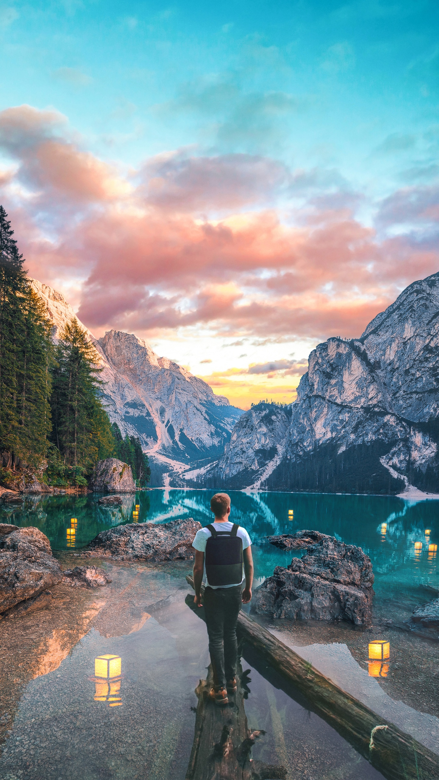 Wisgoon - Social Network, Nature, Cloud, Water, Mountain. Wallpaper in 1440x2560 Resolution