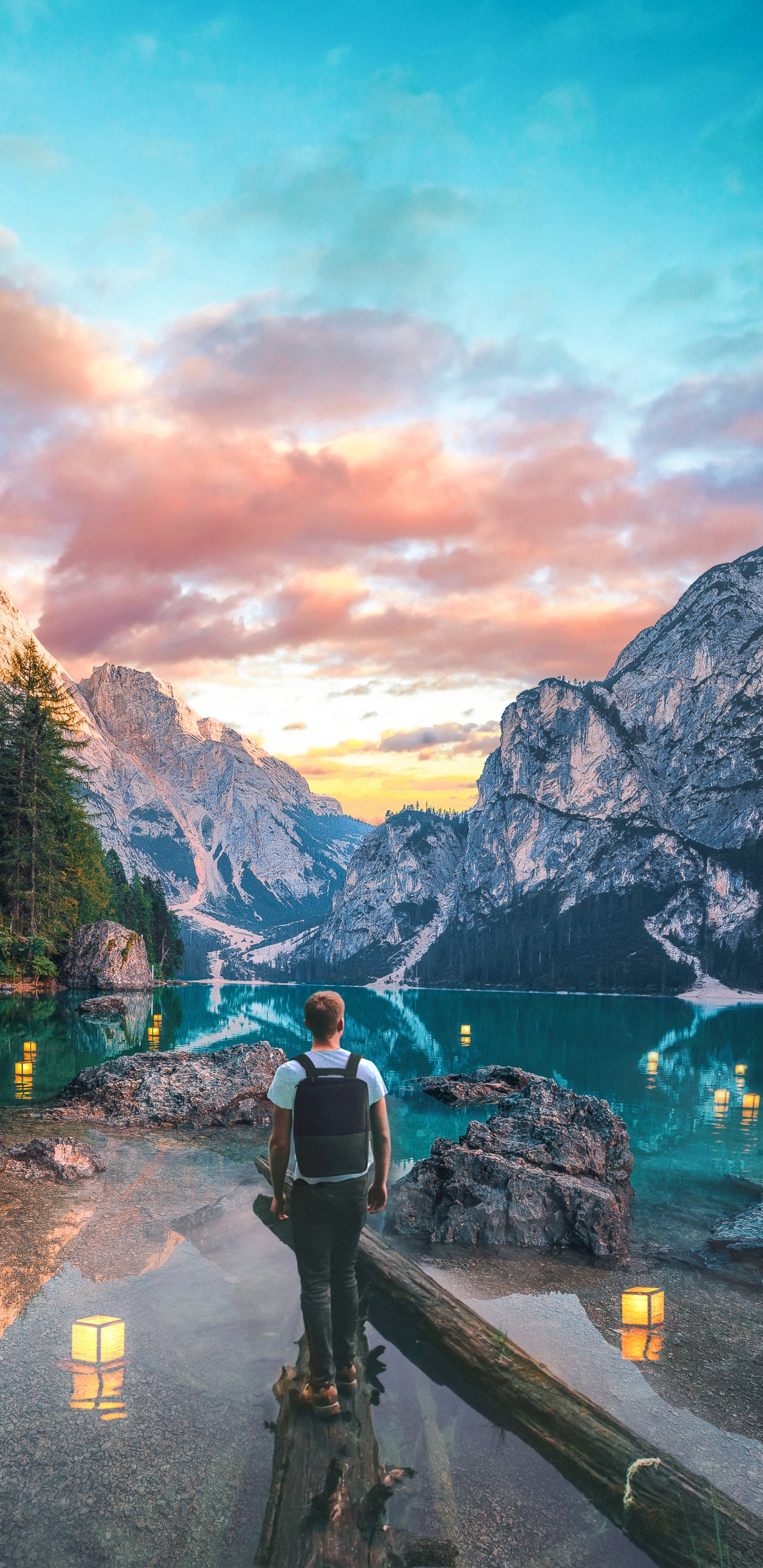 Wisgoon - Social Network, Nature, Cloud, Water, Mountain. Wallpaper in 1440x2960 Resolution