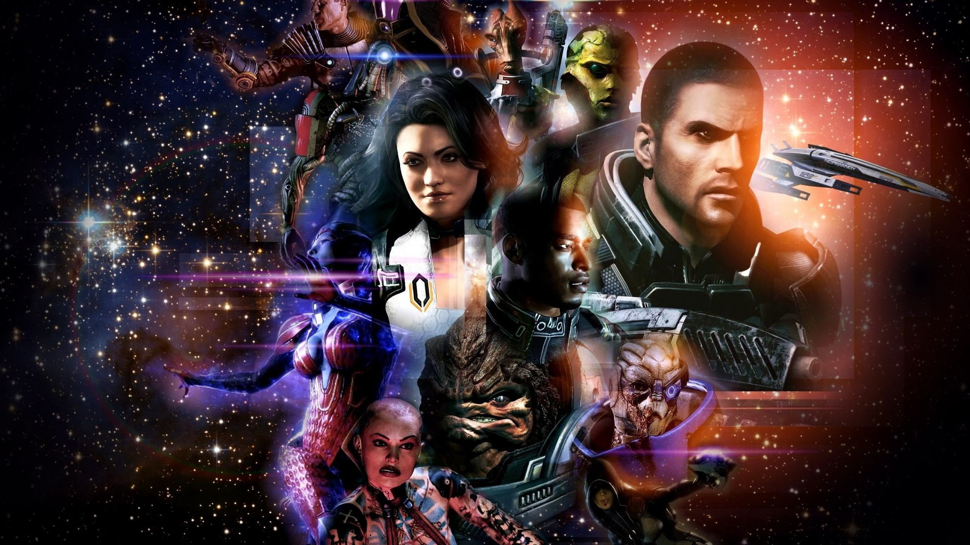 Mass Effect 2, Mass Effect 3, L'effet de Masse D'andromède, Espace, Film D'action. Wallpaper in 1920x1080 Resolution