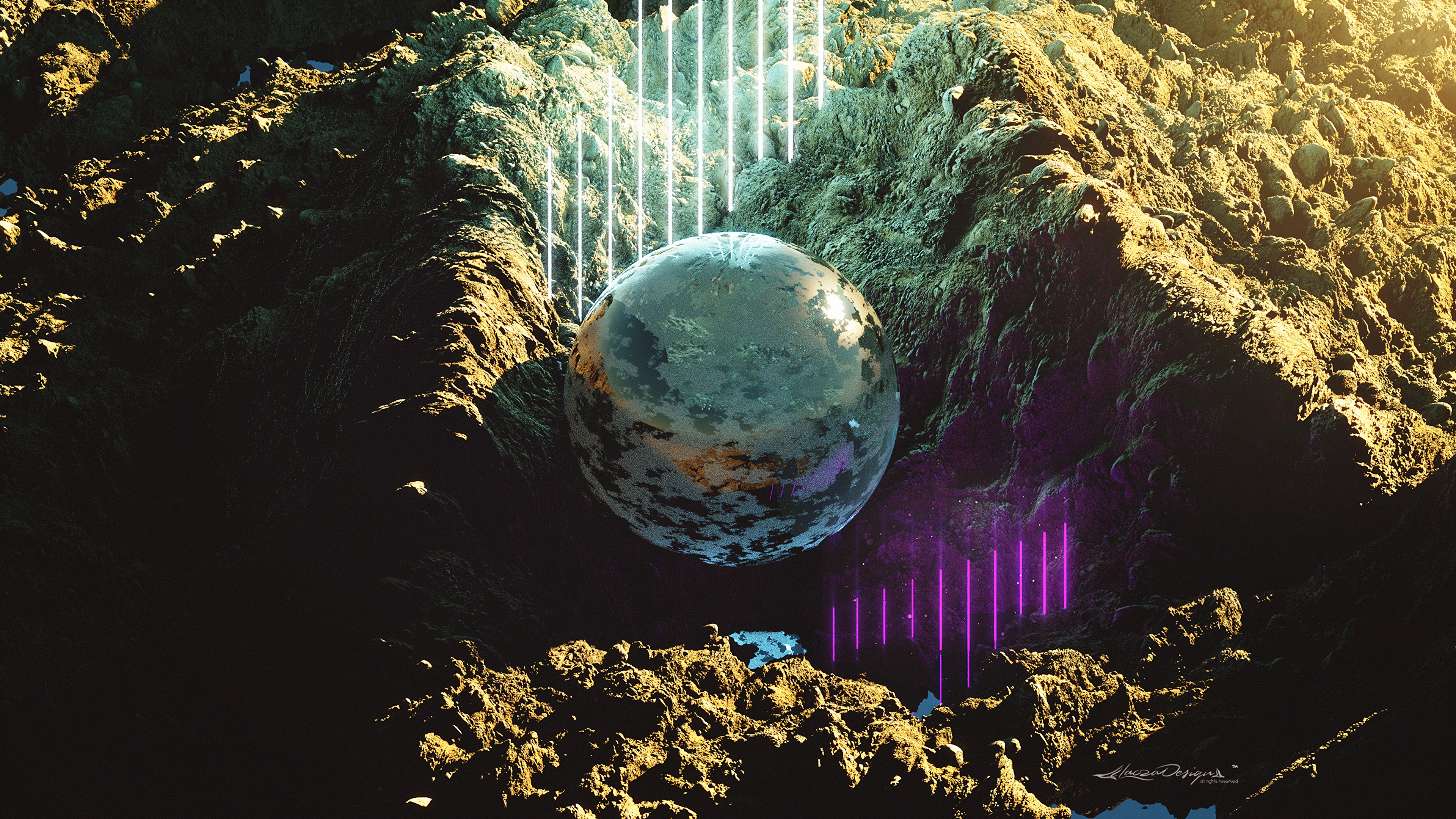 球体, 性质, 反射, 空间, 这个星球 壁纸 3840x2160 允许