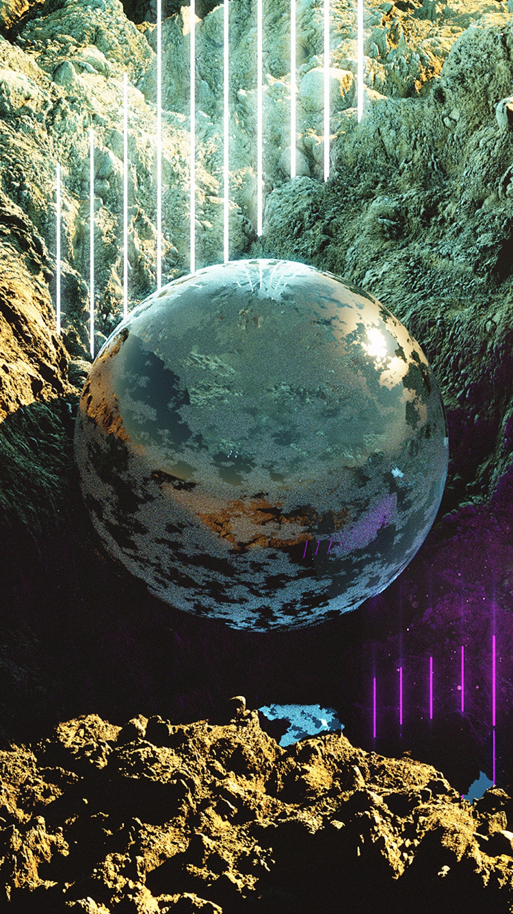 球体, 性质, 反射, 空间, 这个星球 壁纸 750x1334 允许