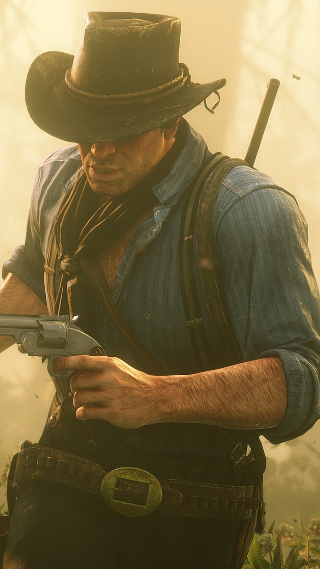 Rote Tote Erlösung 2 Arthur Morgan, Red Dead Redemption 2, Red Dead Redemption, Rockstar Games, Red Dead Online. Wallpaper in 1080x1920 Resolution