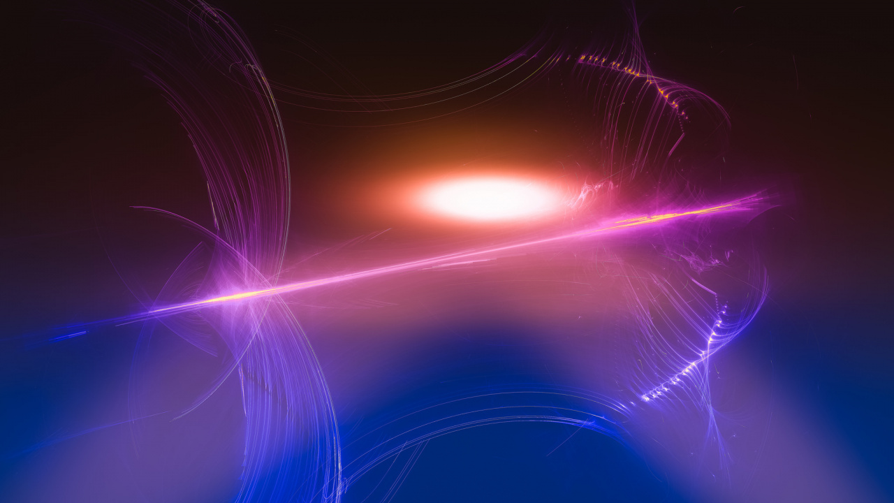 Blue and White Light Streaks. Wallpaper in 1280x720 Resolution