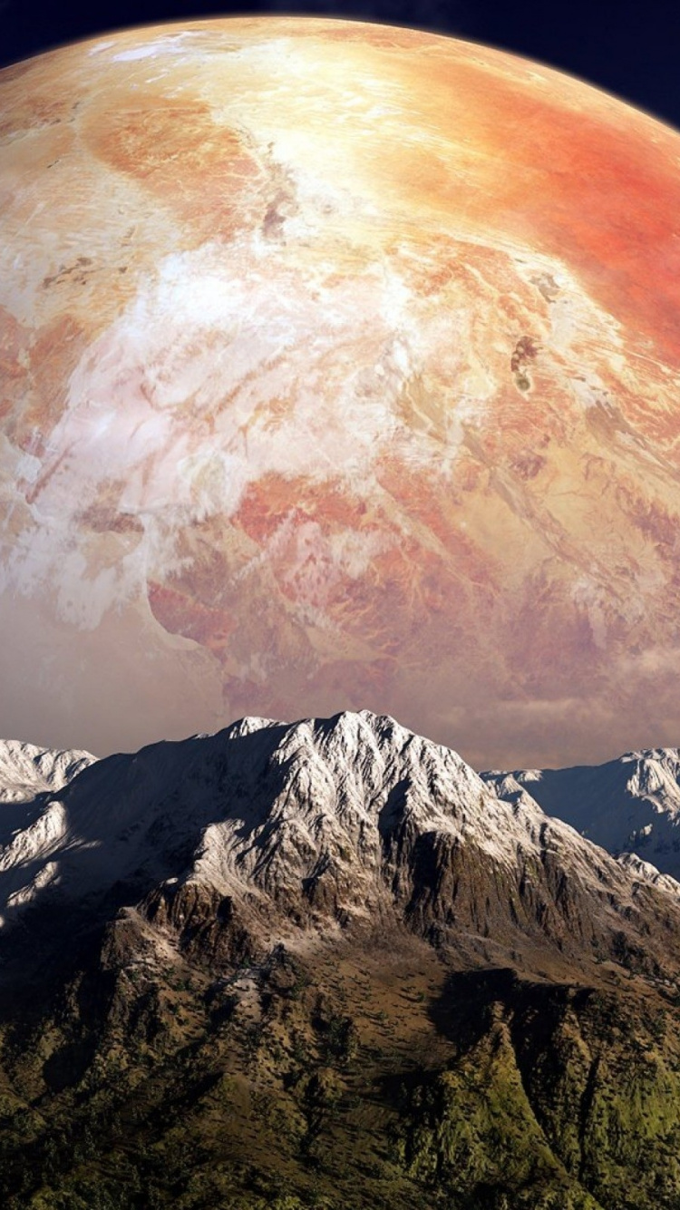 这个星球, 月亮, 气氛, 天文学对象, 外层空间 壁纸 750x1334 允许