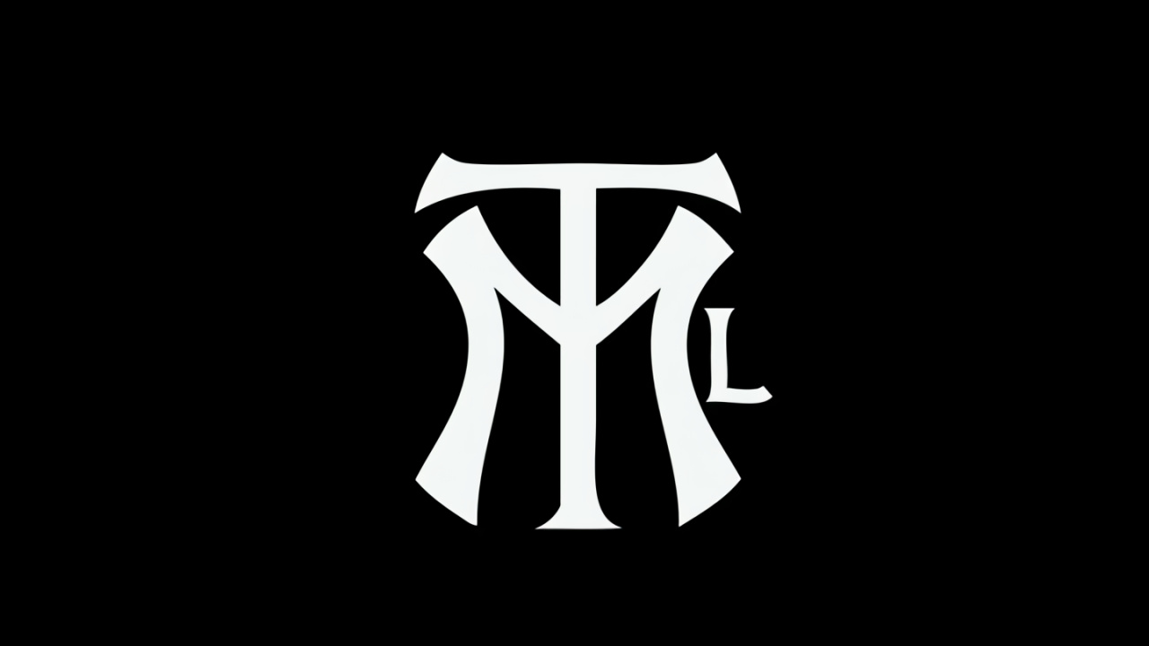 Black and White, Logo, Brand, Graphics, Symbol. Wallpaper in 1280x720 Resolution