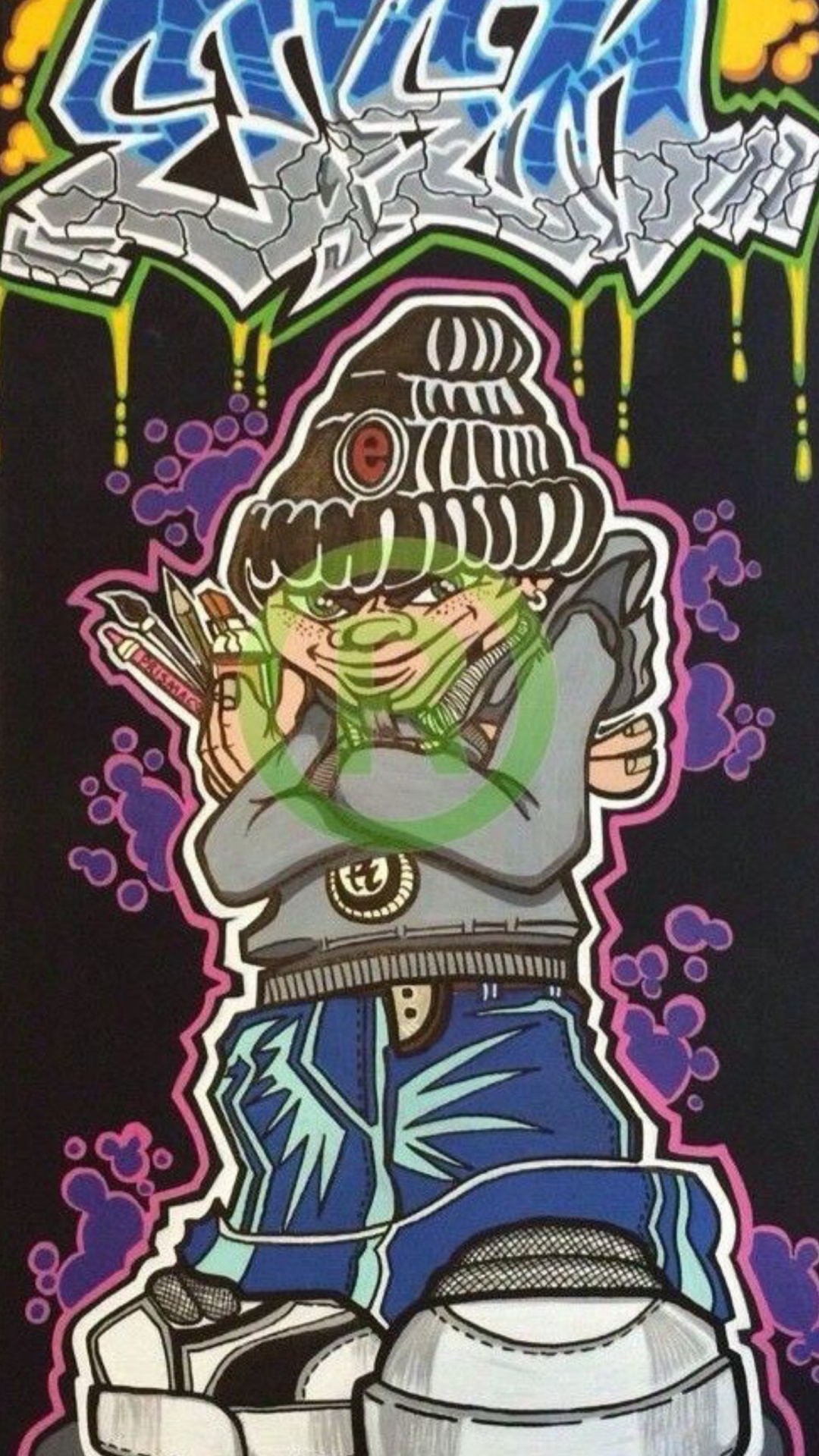 Illustration, Kunst, Graffiti, Zeichnung, Streetart. Wallpaper in 1080x1920 Resolution