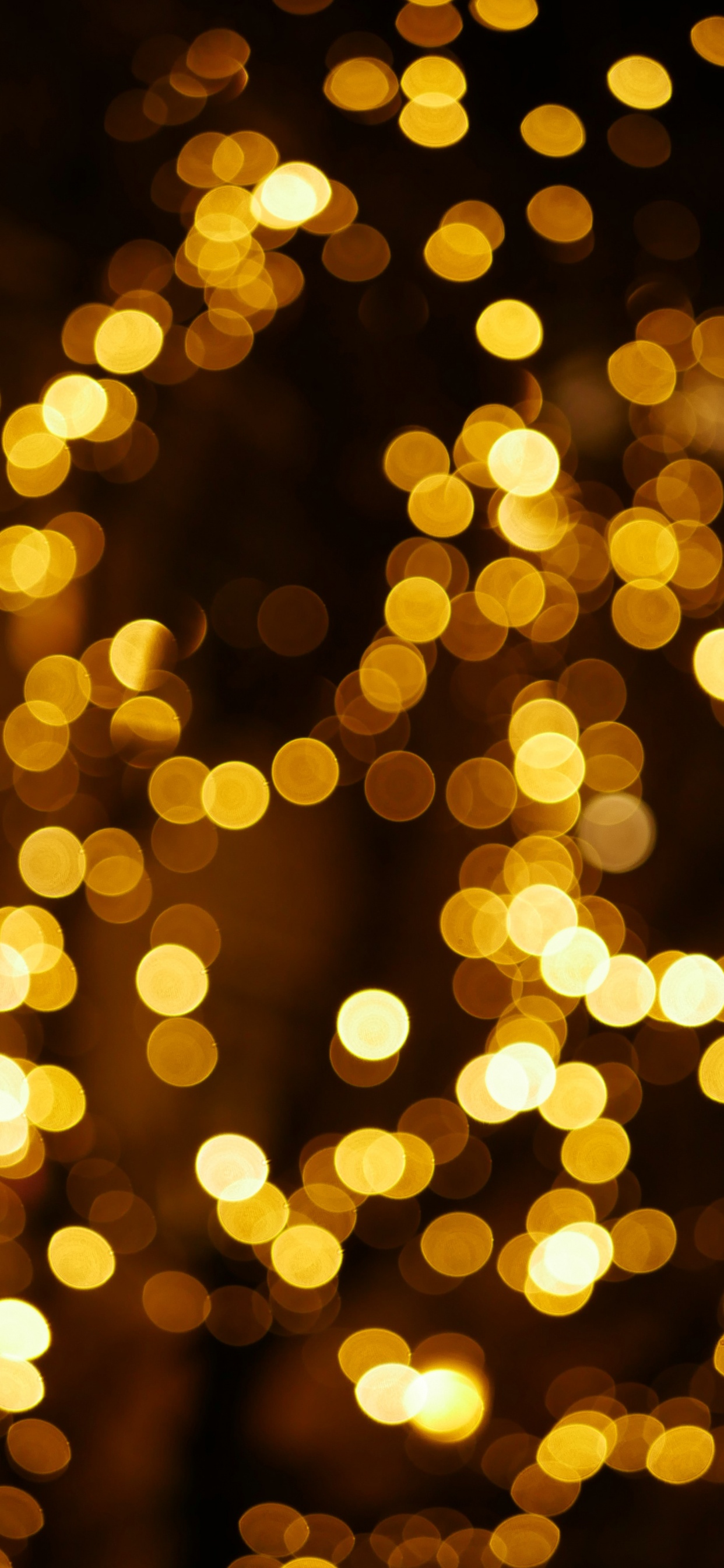 Luces Bokeh Amarillas y Blancas. Wallpaper in 1242x2688 Resolution