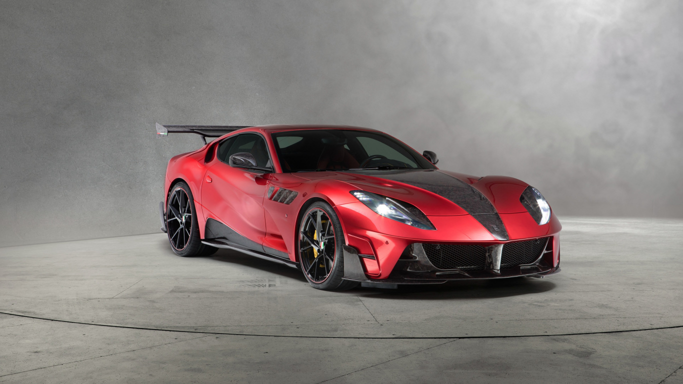 Tuning Ferrari 812 Superschnell, Car, Genf Motor Show, Auto Tuning, Supercar. Wallpaper in 1366x768 Resolution