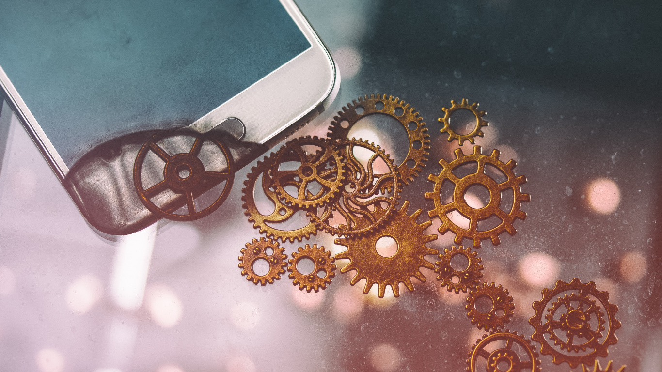 or et Argent Iphone 6. Wallpaper in 1366x768 Resolution