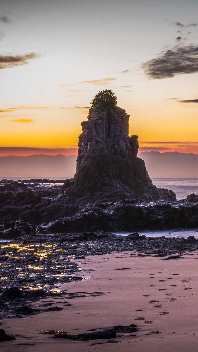 大海, 海岸, 岸边, 海角, 岬 壁纸 750x1334 允许