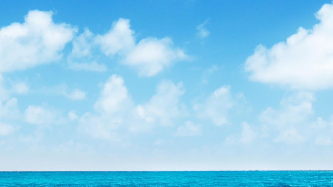 大海, 海洋, 液体, 流体, 积云 壁纸 1280x720 允许