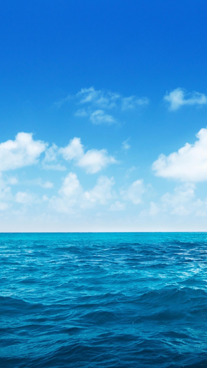 大海, 海洋, 液体, 流体, 积云 壁纸 720x1280 允许