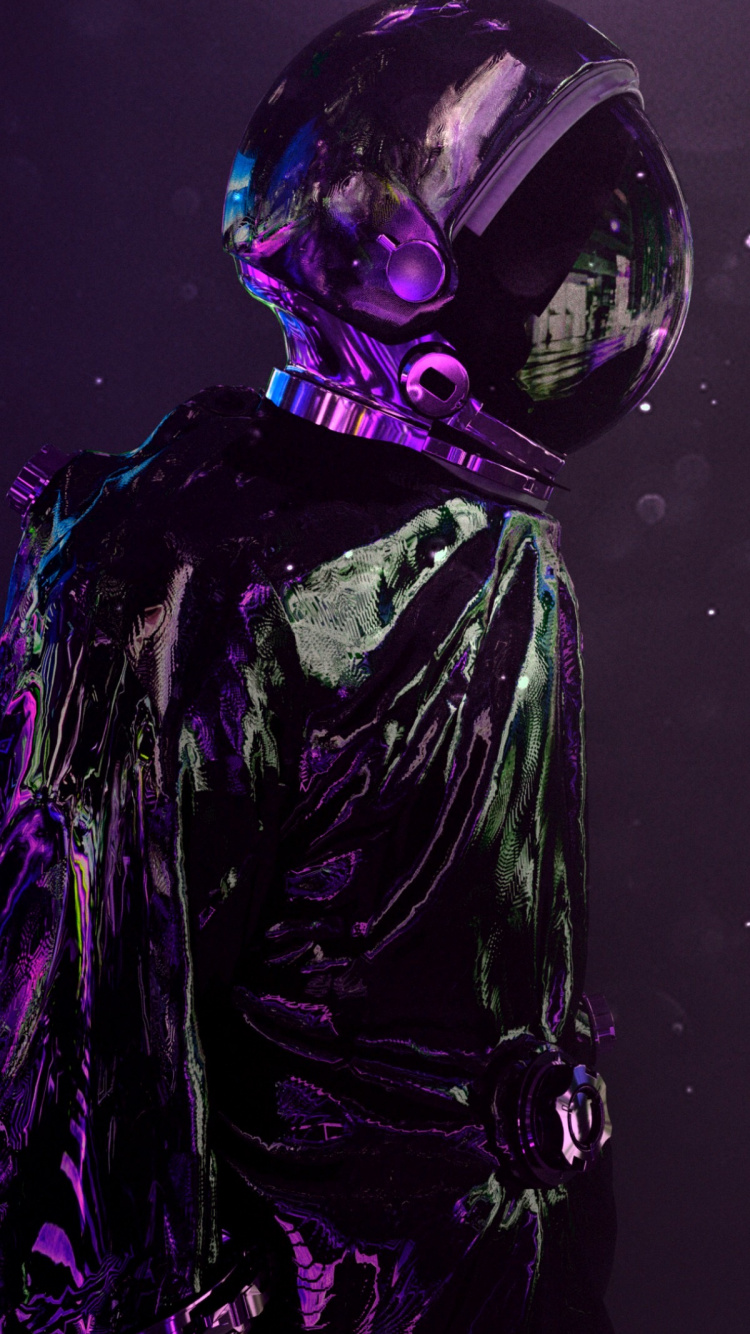 宇航员, 紫色的, 衣服, 紫罗兰色, 品红色 壁纸 750x1334 允许