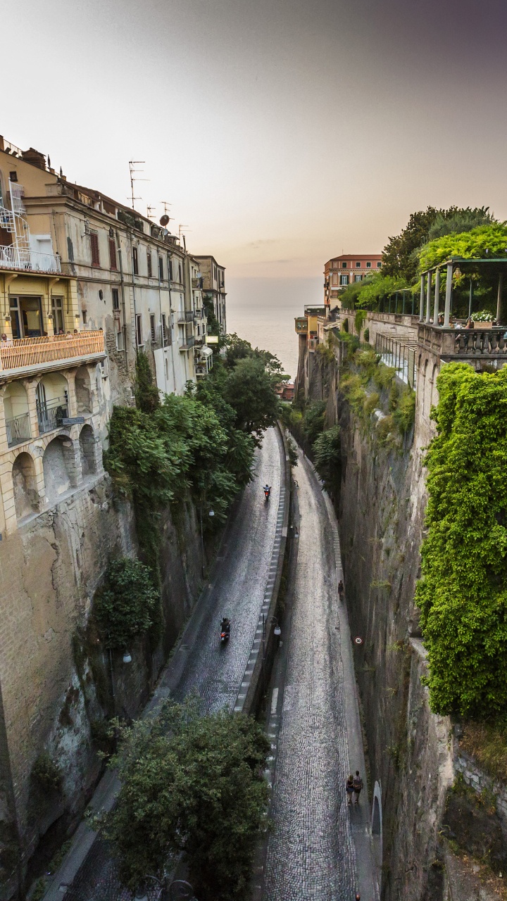 索伦托, 旅游业, 城市, 水道, 罗马 壁纸 720x1280 允许