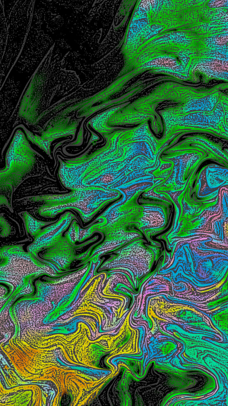 Artes Visuales, Pintura Acrílica, Verde, Aqua, Patrón. Wallpaper in 750x1334 Resolution