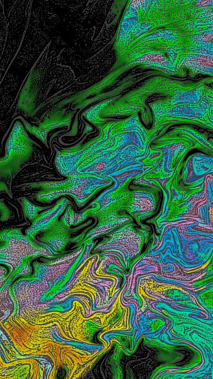 Feuille, Arts Visuels, Peinture Acrylique, Green, Aqua. Wallpaper in 720x1280 Resolution