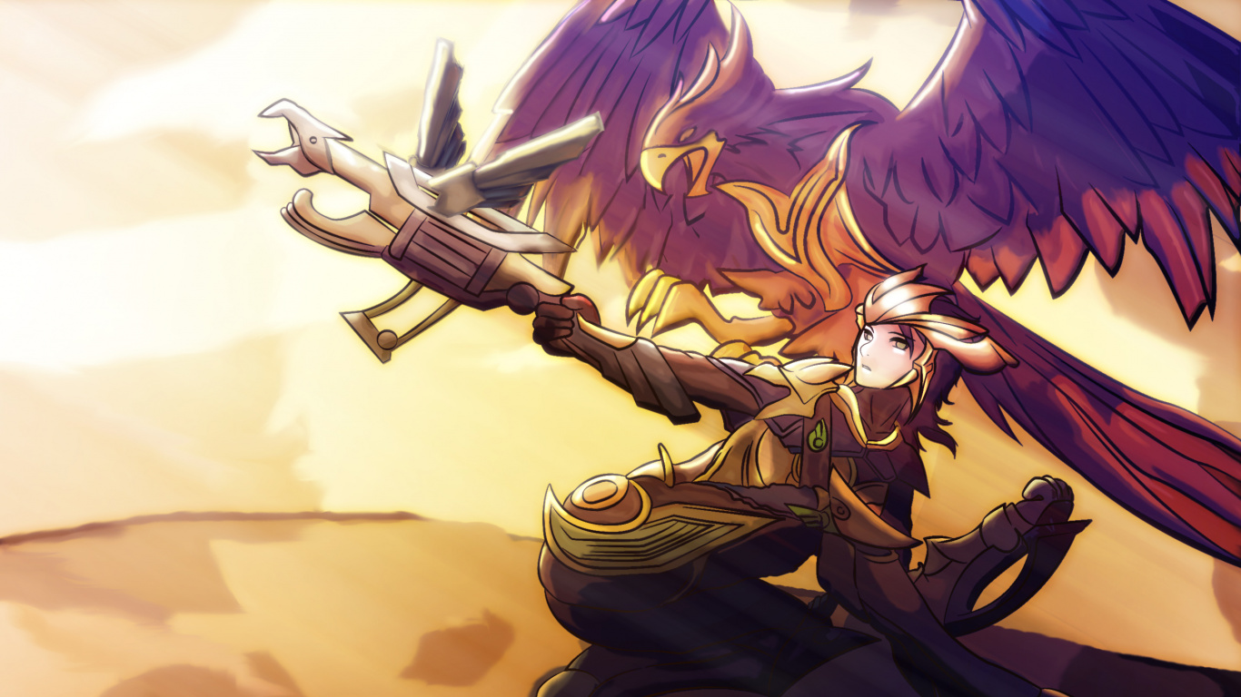 League of Legends, Riot Games, Anime, Demon, Creative Arts. Wallpaper in 1366x768 Resolution
