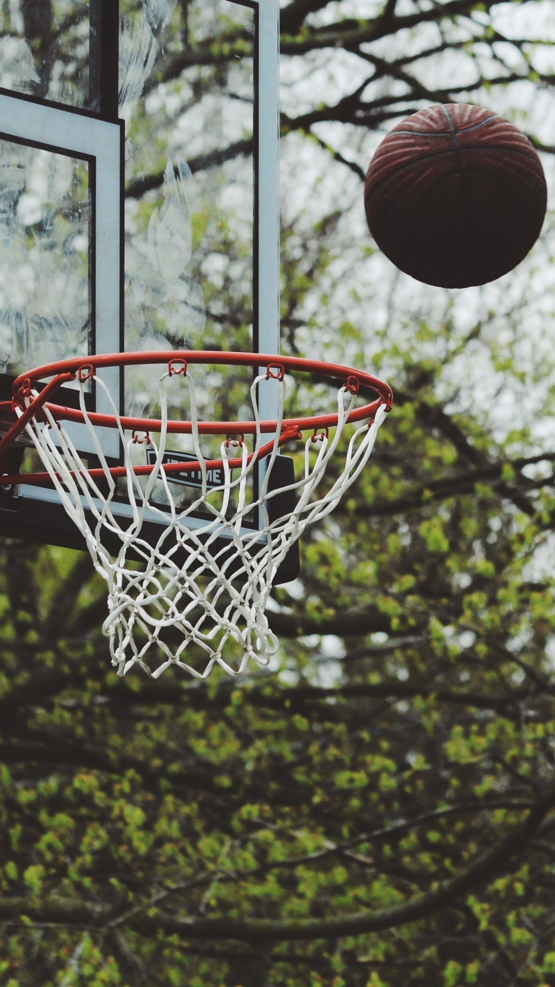 White and Red Basketball Hoop. Wallpaper in 1080x1920 Resolution