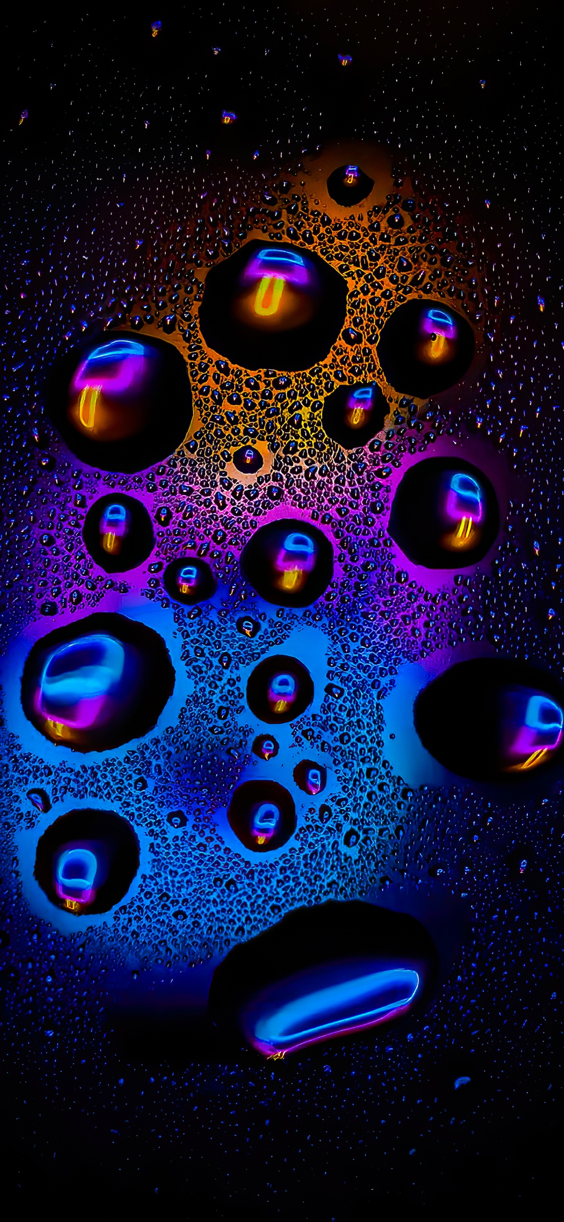 Fractal Art, Colorfulness, Liquid, Light, Blue. Wallpaper in 1125x2436 Resolution