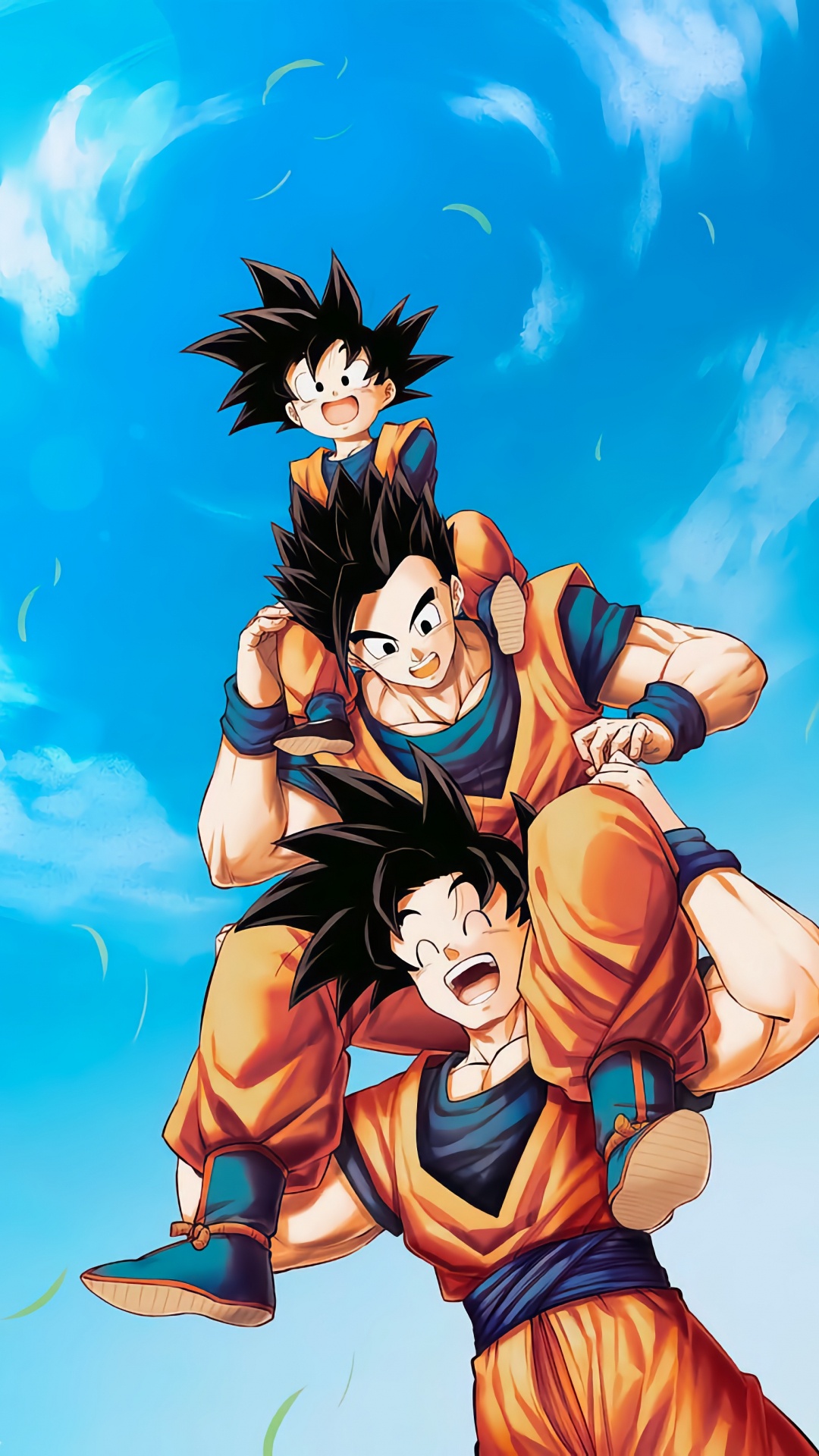 Goku Gohan Und Goten, Goten, Son-goku, Son Gohan, Badehose. Wallpaper in 1080x1920 Resolution