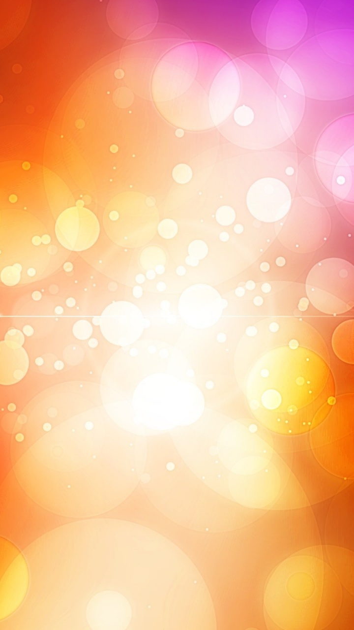 Rote Und Gelbe Bokeh-Lichter. Wallpaper in 720x1280 Resolution