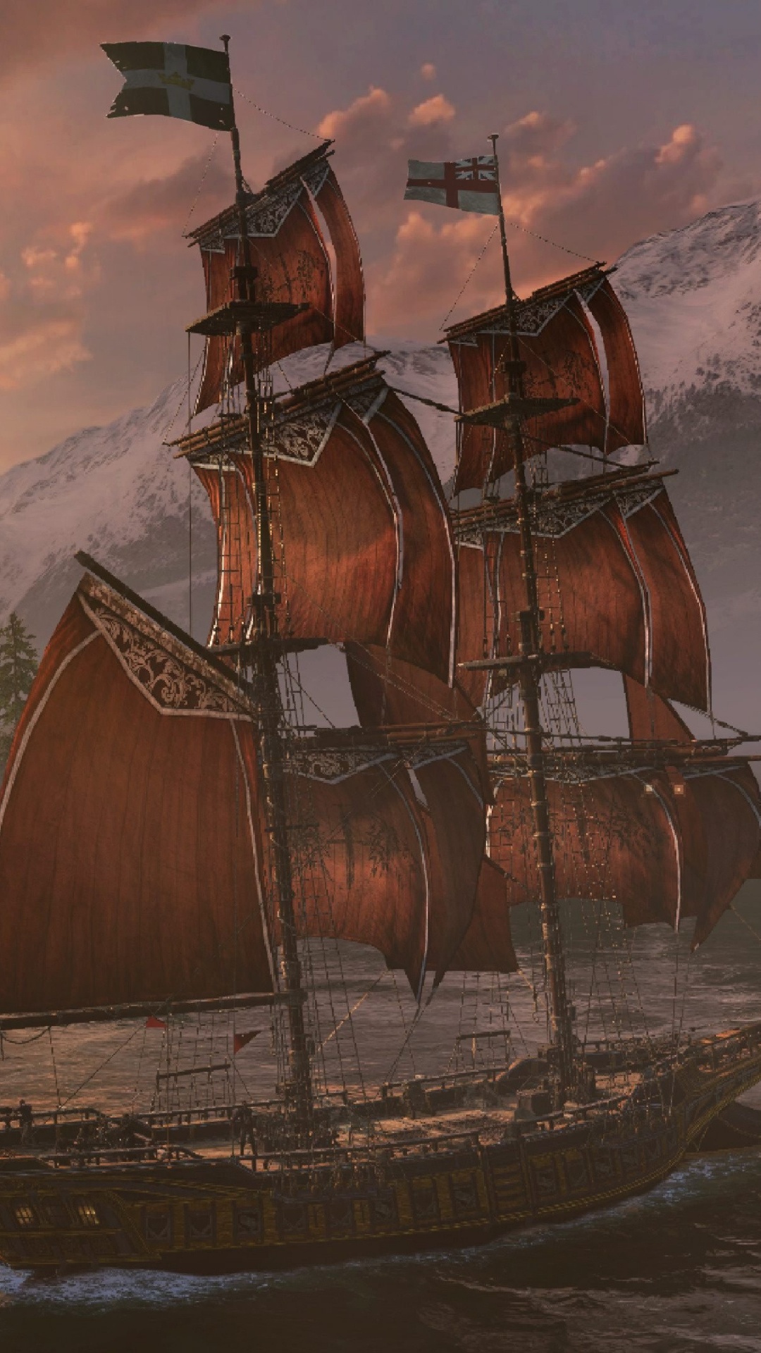 Assassins Creed Rogue, Assassins Creed Brotherhood, Ubisoft, Xbox One, Playstation 4. Wallpaper in 1080x1920 Resolution