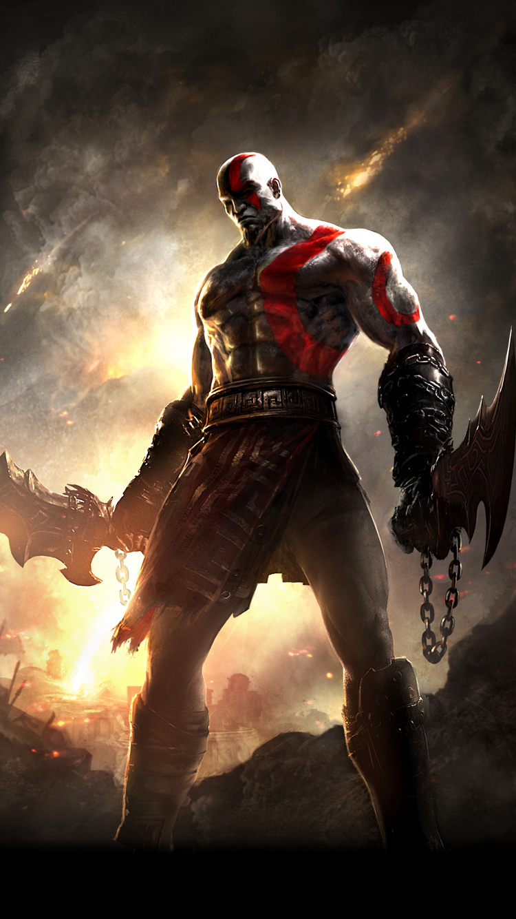 Kratos Walpaper, God of War Ragnark, God of War, God of War Ghost of Sparta, Kratos. Wallpaper in 750x1334 Resolution